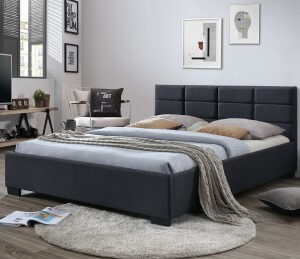 Voodi "Livia" Tumehall kangas 160x200cm